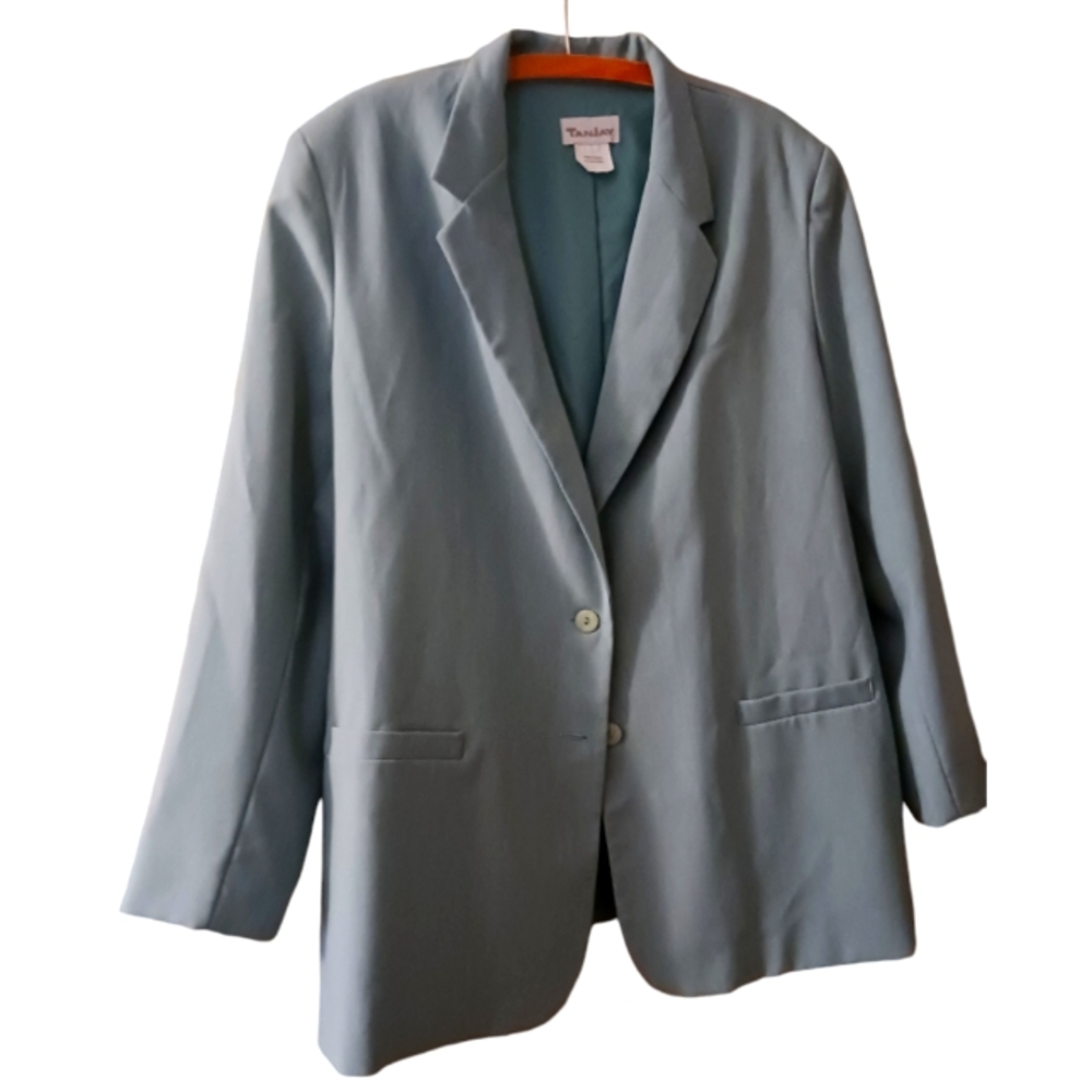 Vintage Tanjay Babyblue Blazer// Sz. 18// Lined